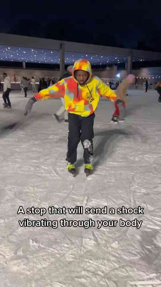 The advanced ice skating move that requires extra control