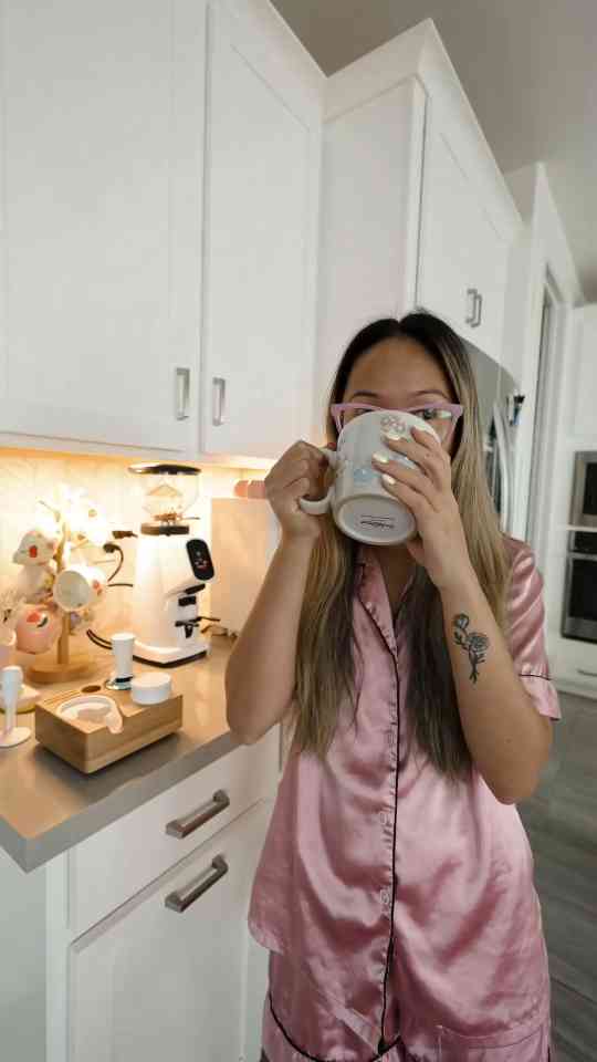 Aesthetic morning coffee routine: Making his and hers lattes at home