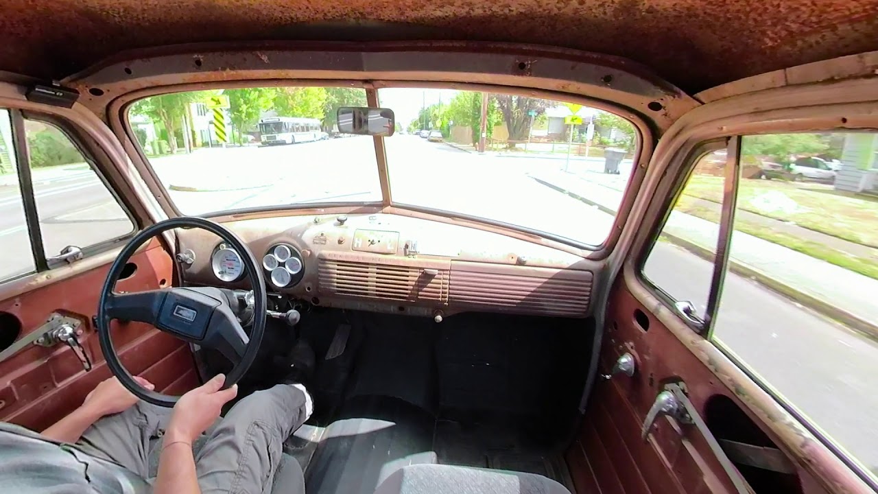 The classic design and utility of a 1951 GMC one ton truck