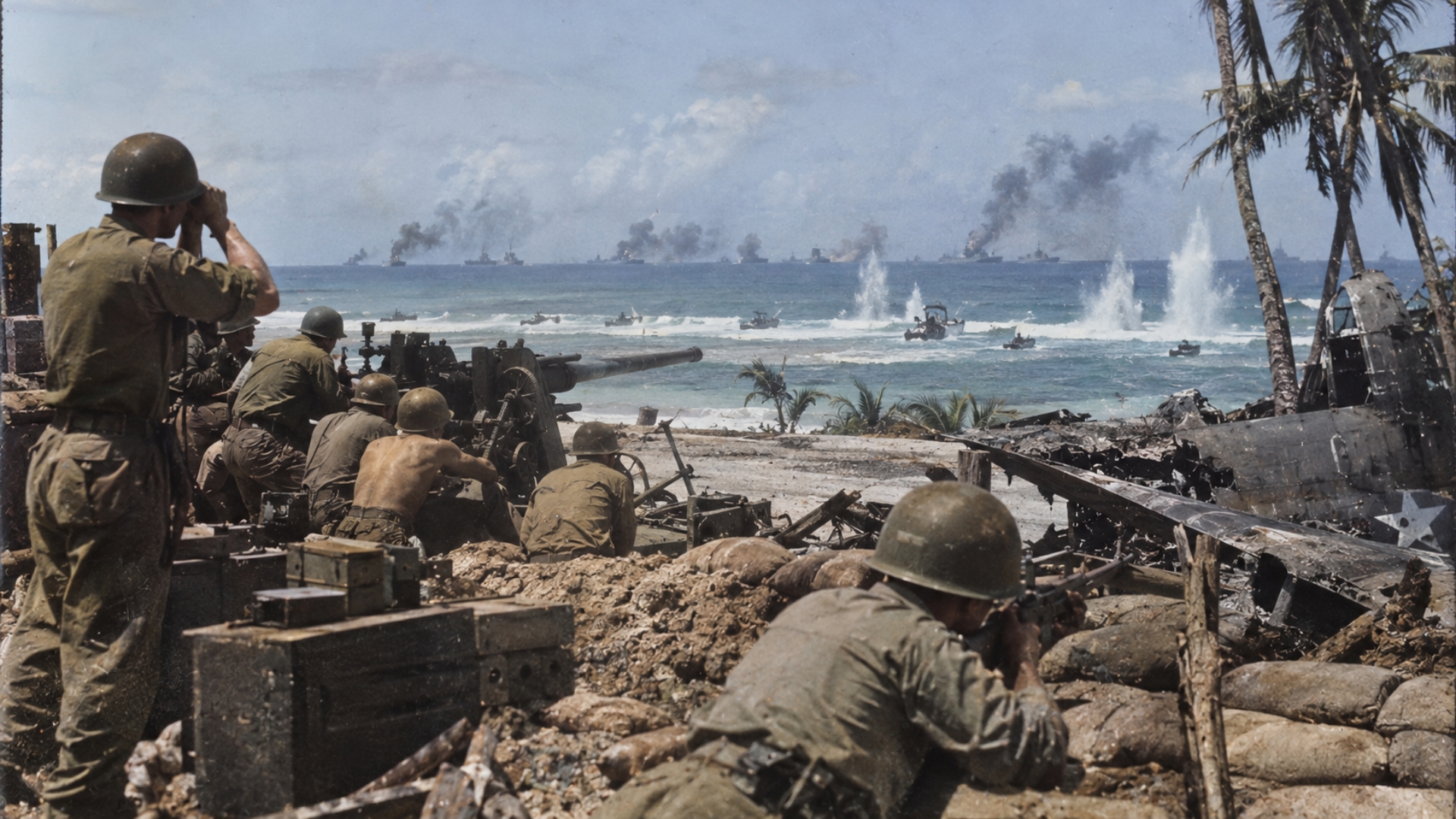 The Wake Island defenders who repelled Japan’s first landing attempt in ...