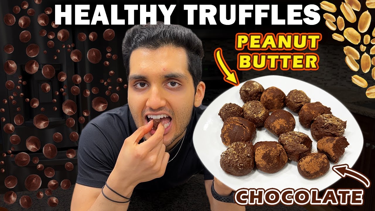 Low-calorie chocolate peanut butter protein truffles
