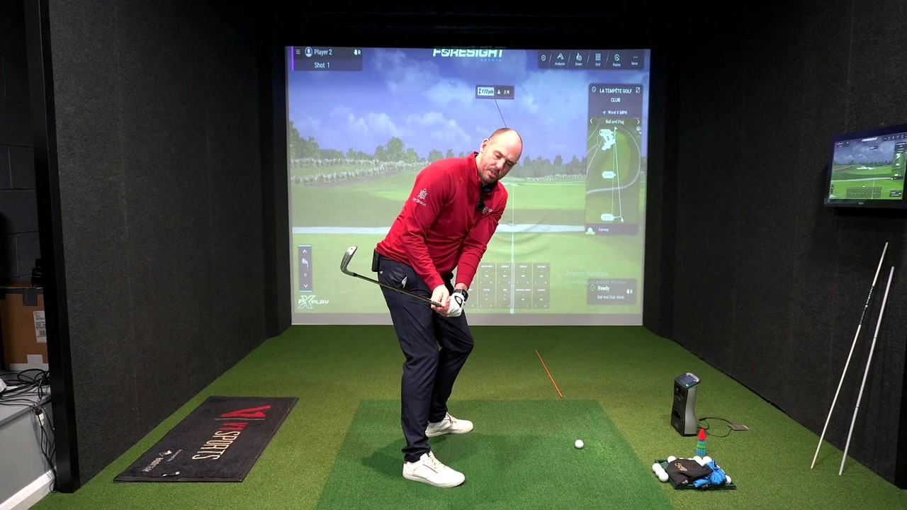 How a half-tennis-ball drill helps golfers shift weight toward the target