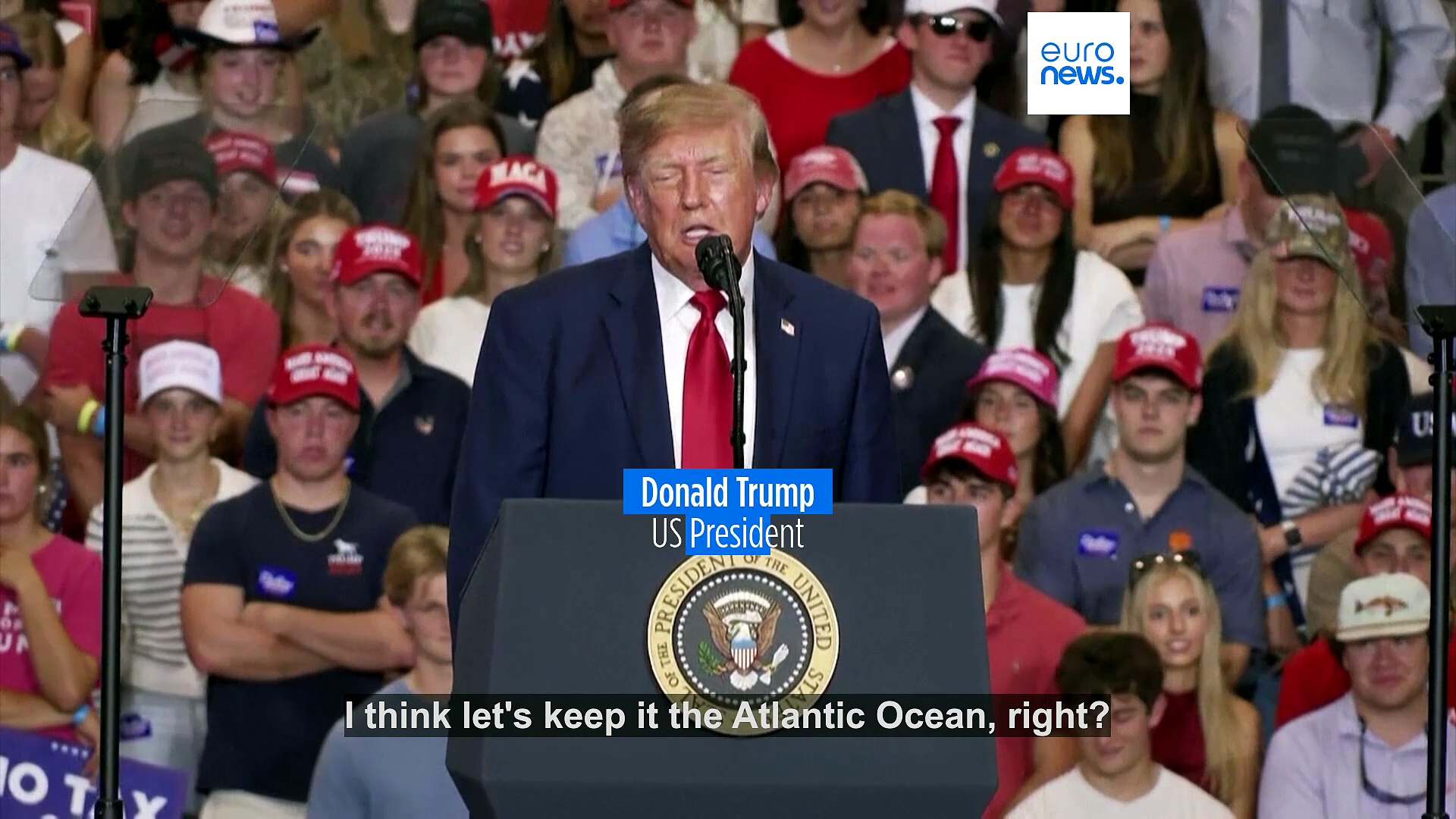 Trump suggests renaming Atlantic Ocean the American Ocean