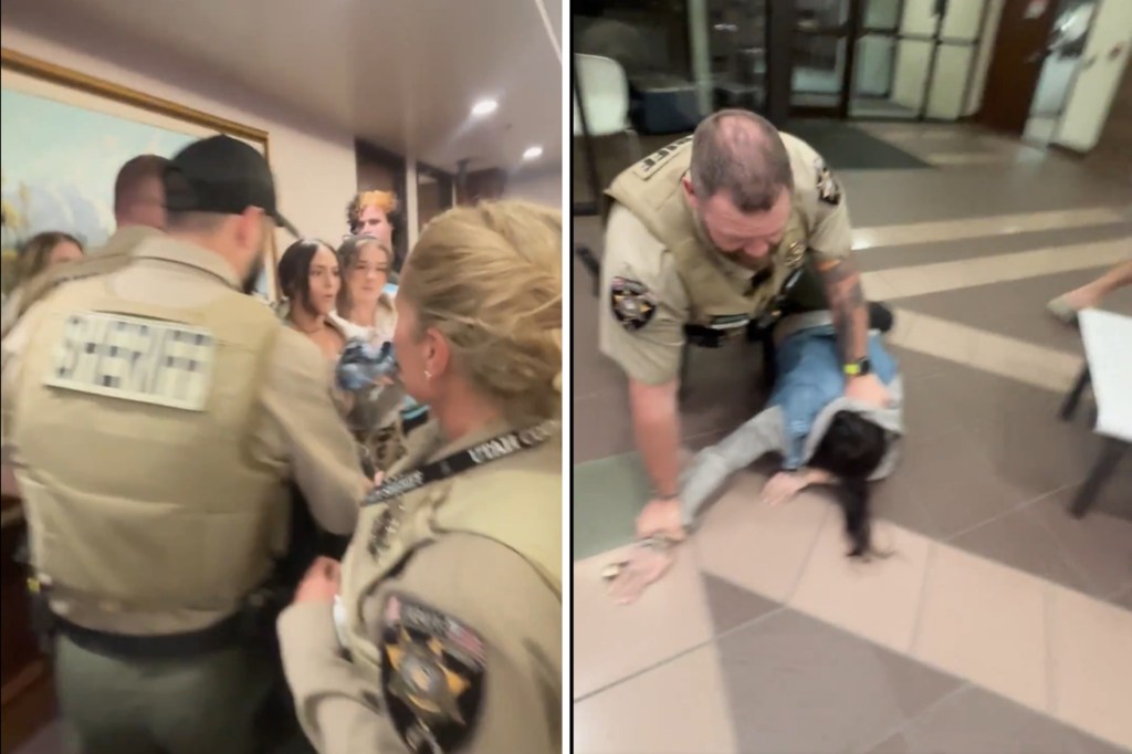 Utah data center protest sees woman body slammed, arrested
