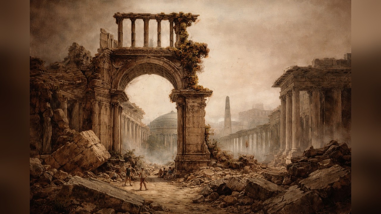 How an earthquake damaged ancient Rome