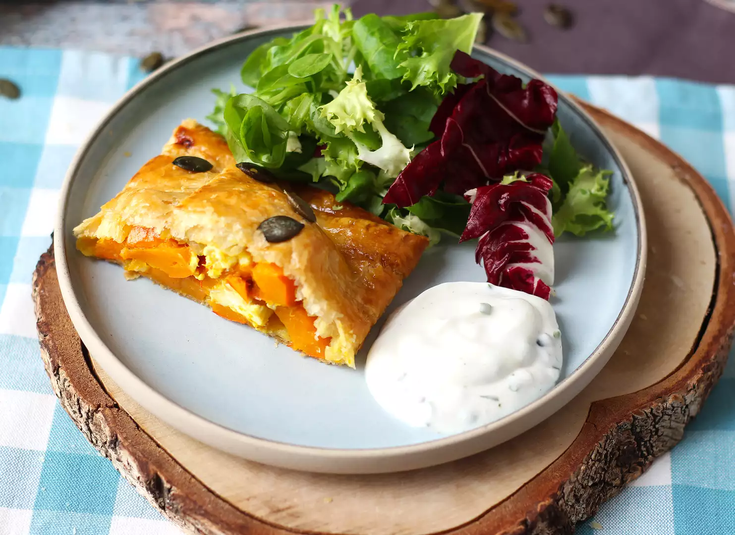 Strudel au potimarron et à la feta : recette facile et croustillante