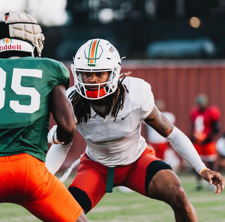 How FAMU football's Johnny Hutton uses volleyball skill to block kicks