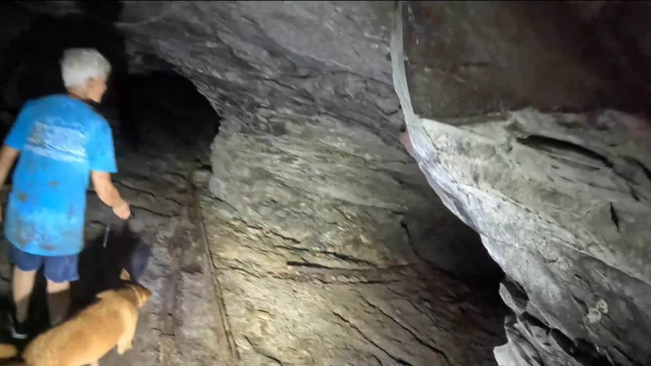 Two men get lost in a collapsing mine - their flashlights begin running ...