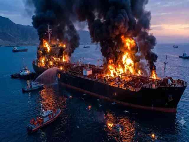 21 Indian sailors safe after Kuwaiti tanker struck off Oman coast