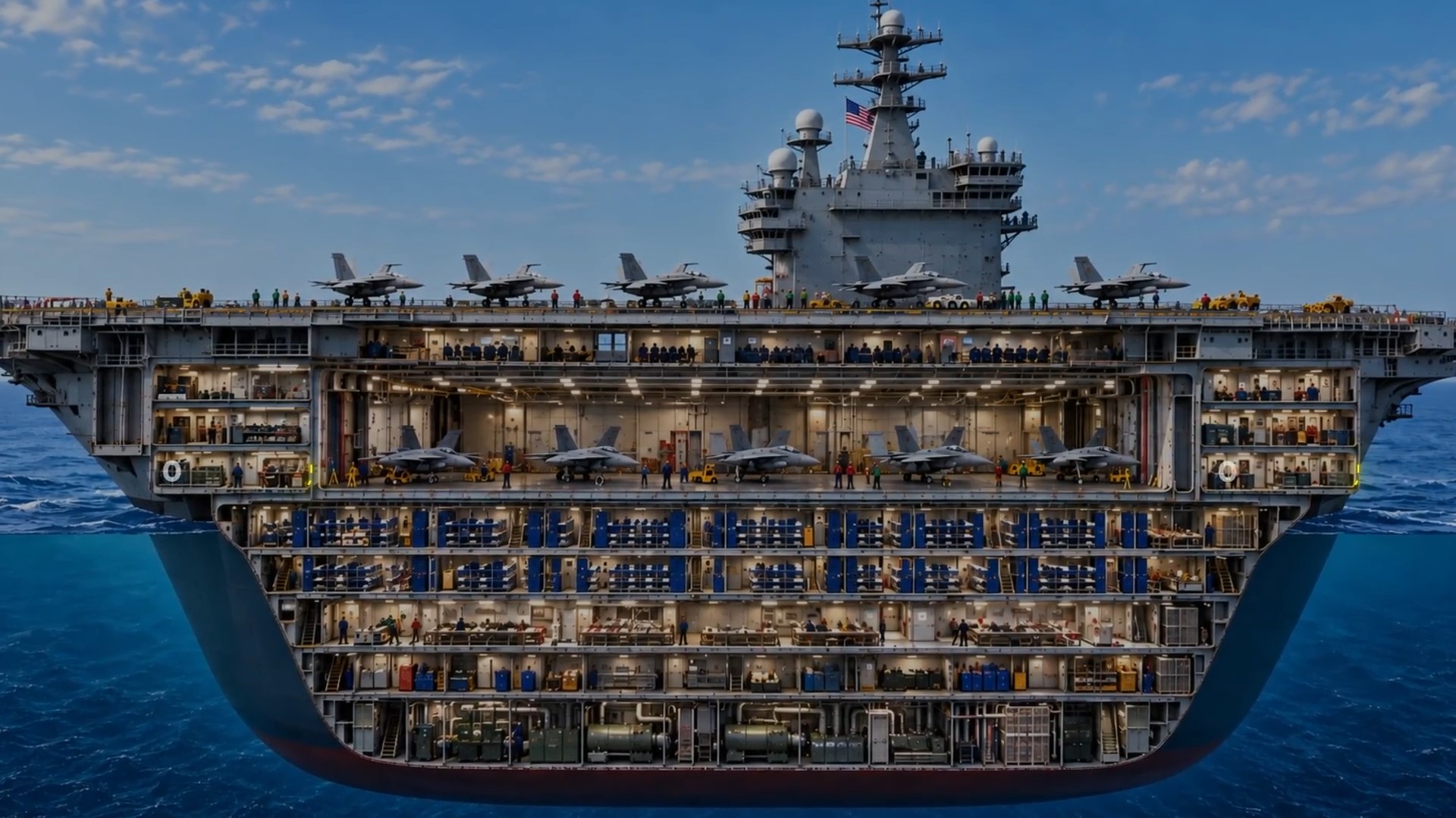 Why sleep is a luxury aboard a supercarrier