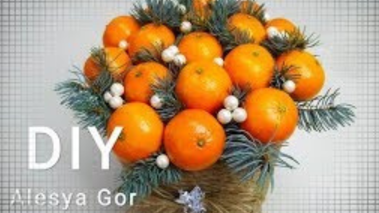 DIY handmade tangerines: A creative holiday gift