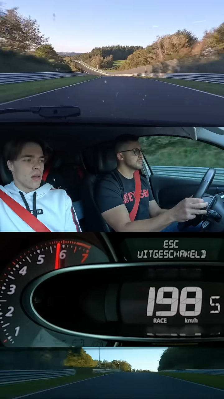 Intense Nürburgring lap leaves passenger speechless in Renault Clio RS