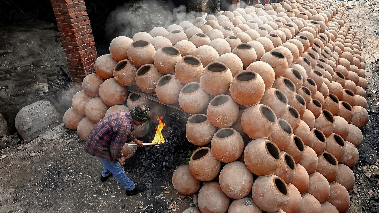 Extreme process of making India's weird black salt from scratch
