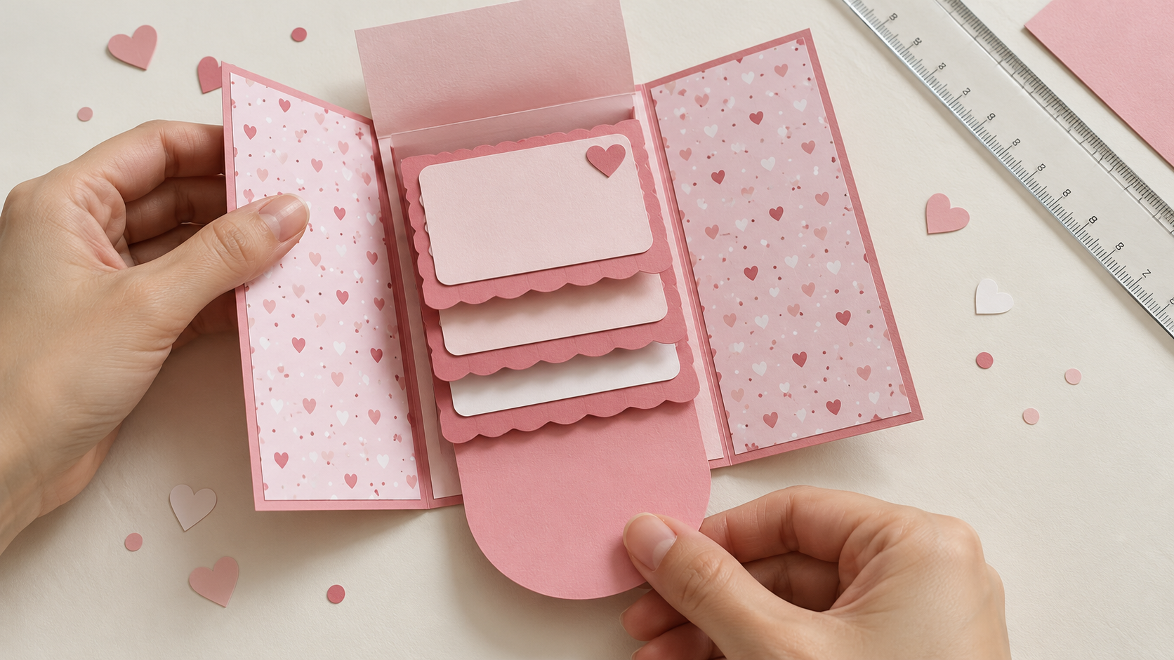 How to make a handmade birthday gift card booklet