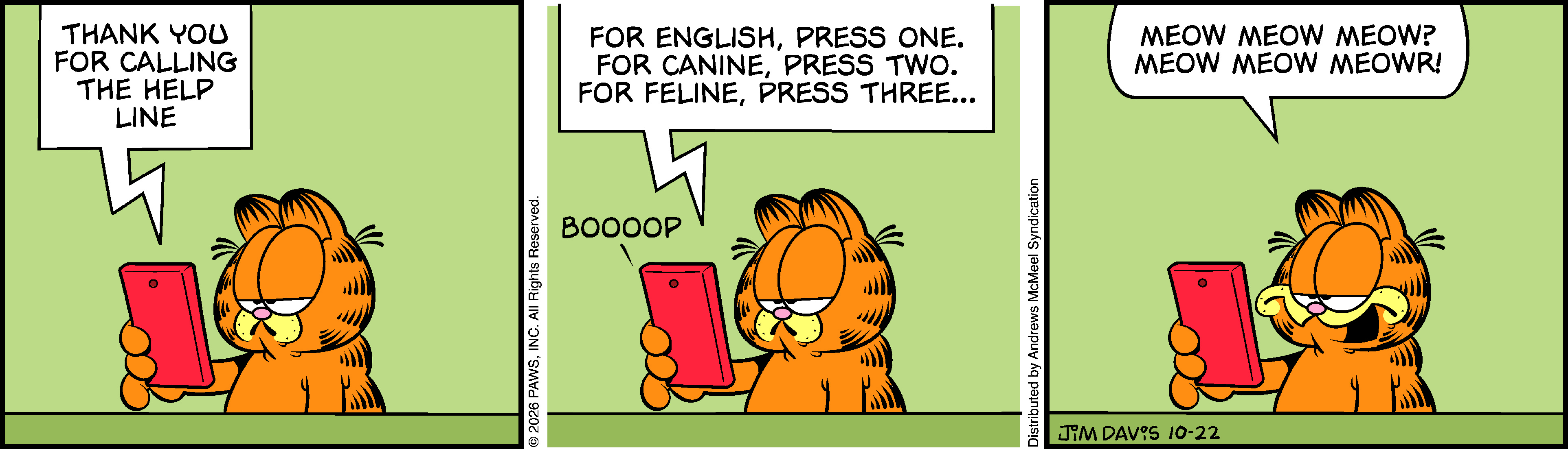 Garfield by Jim Davis