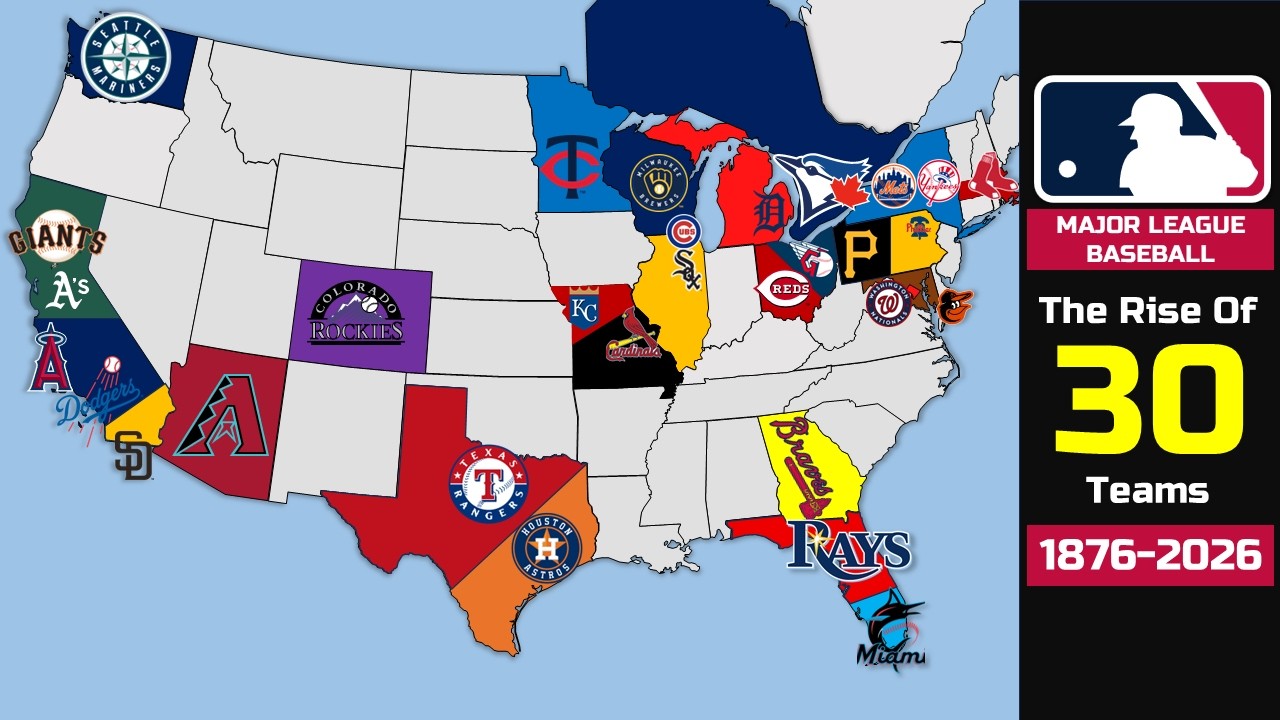How MLB grew to 30 teams (1876-2026) | Complete MLB evolution