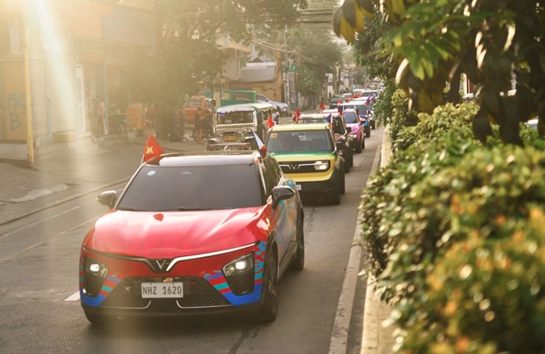 Một số mẫu xe VinFast tại Philippines. Ảnh: Vingroup