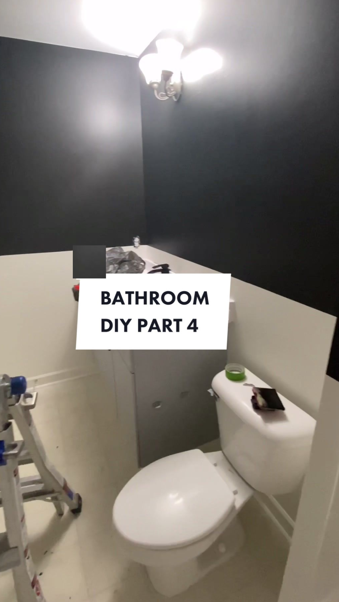 How black paint can transform a bathroom on a budget
