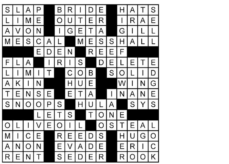 Puzzle solutions for Thursday, Oct. 22, 2026