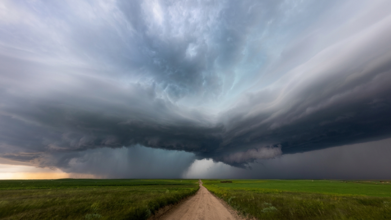 Storm chasing in Deerfield, Kansas