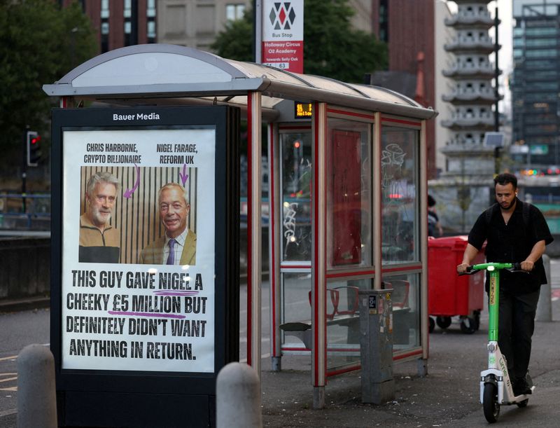 Cash-rich Reform UK launches fightback with new media platform