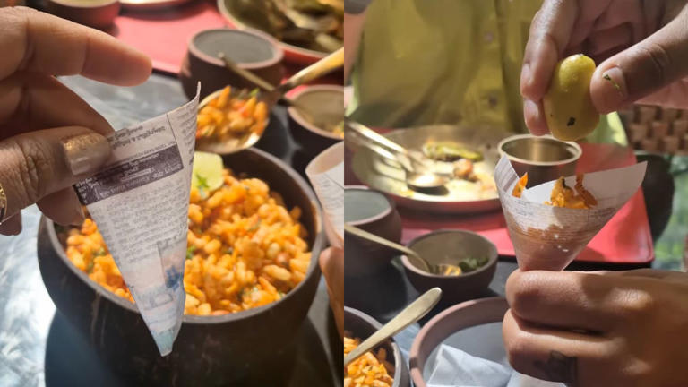 Video: Kolkata's jhal muri gets an unusual twist at this Hyderabad ...