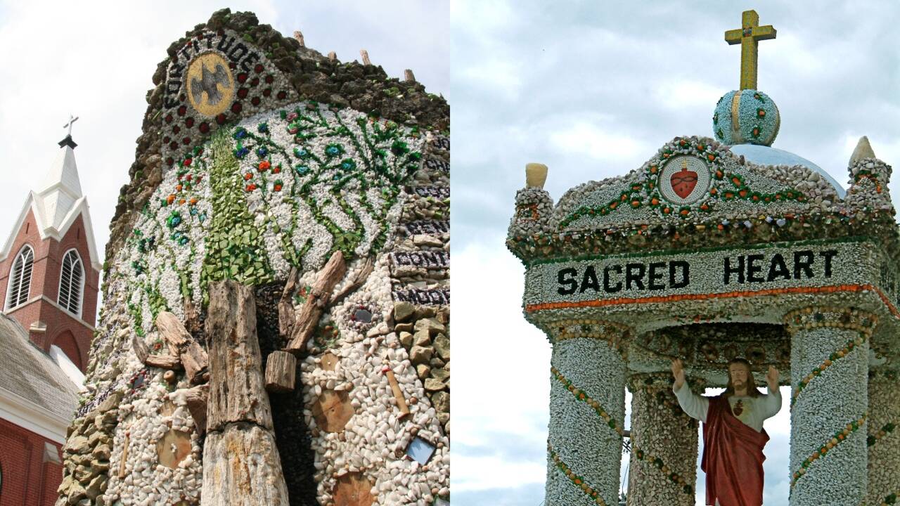 Dickeyville Grotto Memorial: WWI tribute grows into folk-art landmark ...
