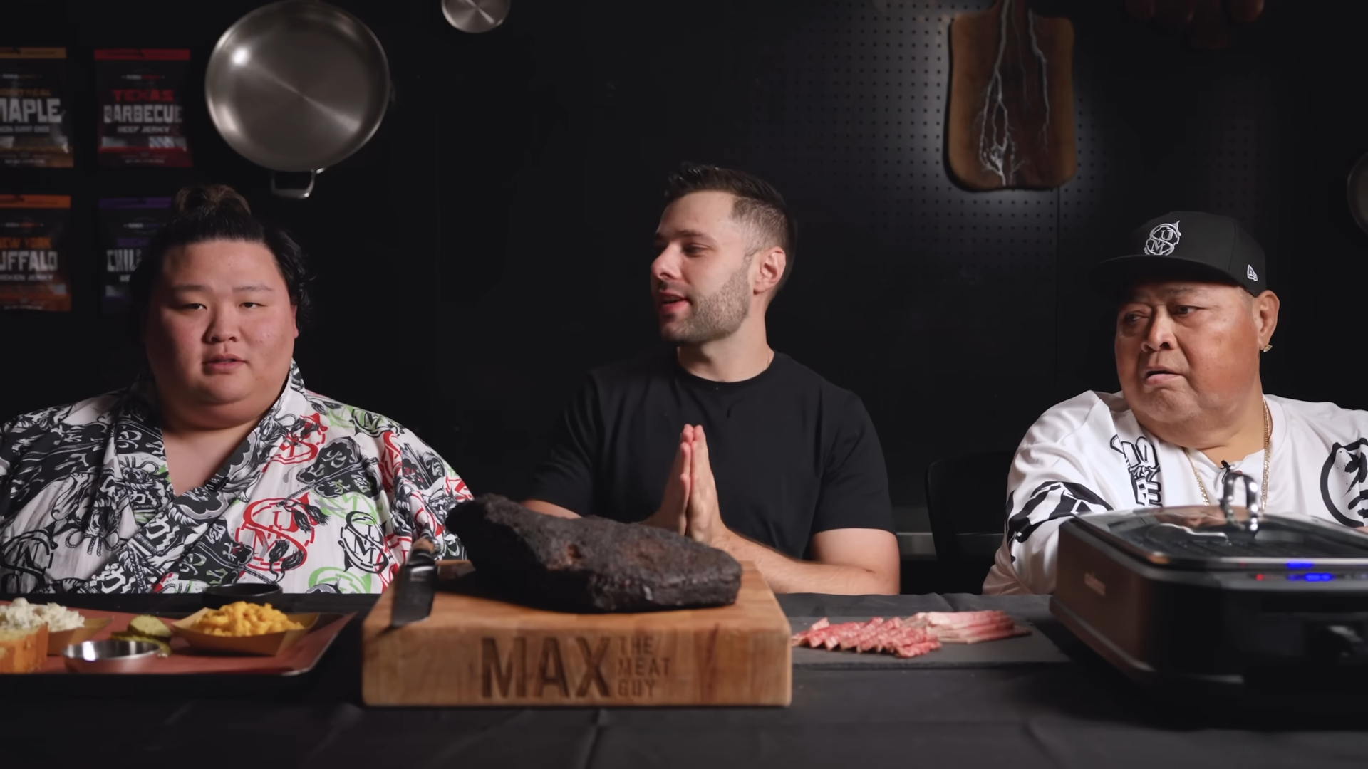 American and Japanese food went head-to-head with sumo wrestlers ...