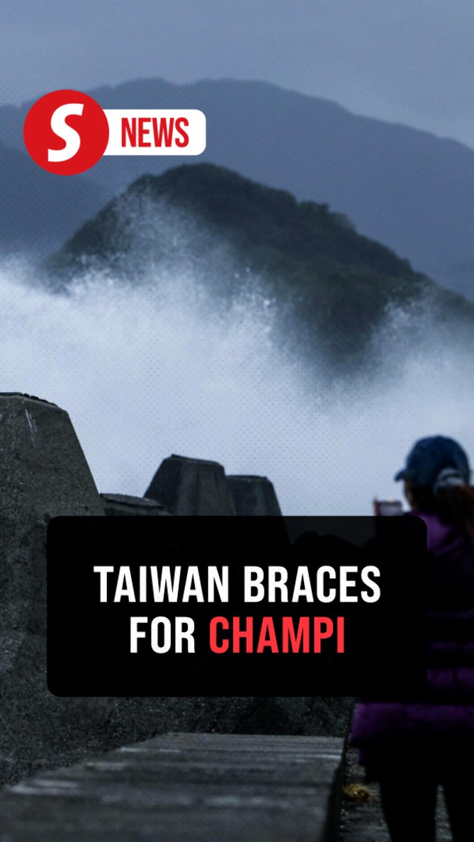 Typhoon Champi nears Taiwan causing flight cancellations