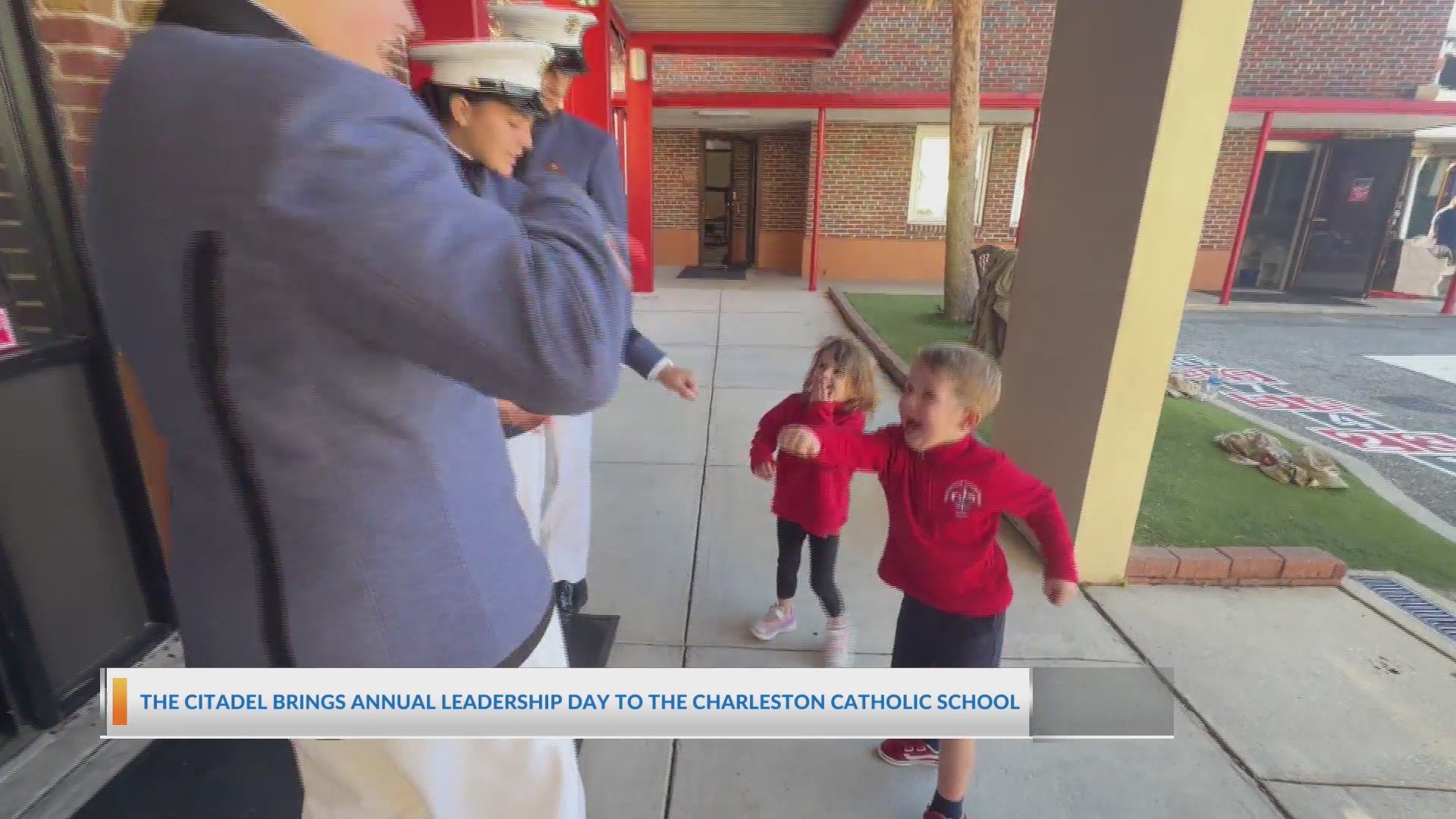 Citadel cadets bring annual Leadership Day to Charleston Catholic School