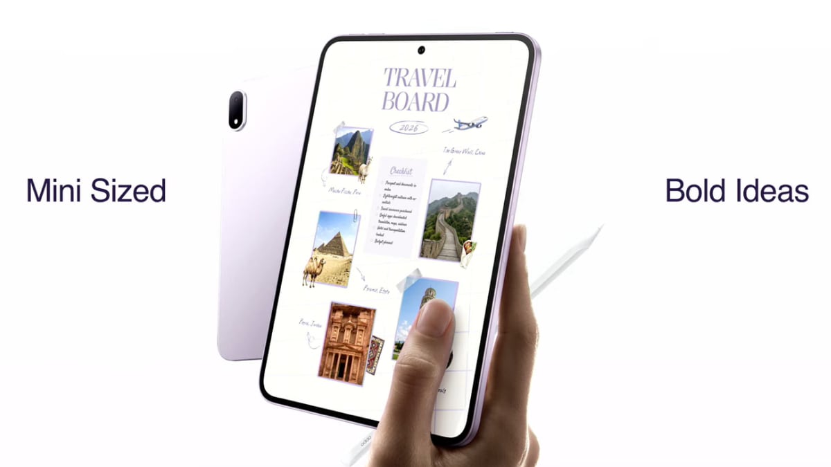 Oppo Pad Mini launched in India with 2.5K OLED screen, 8,000mAh battery ...