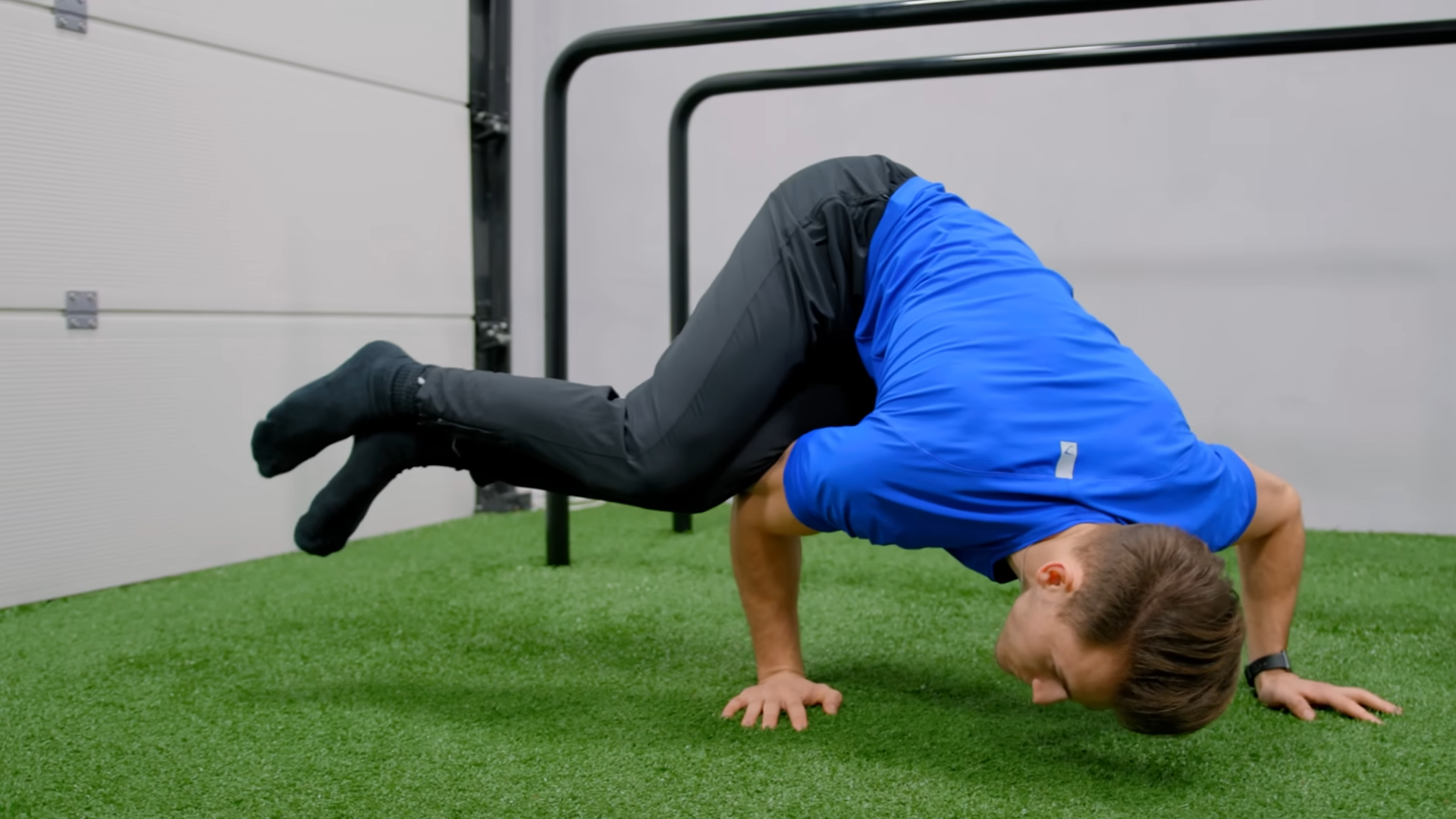 A one-arm planche video took hours to fake - and the creators revealed ...