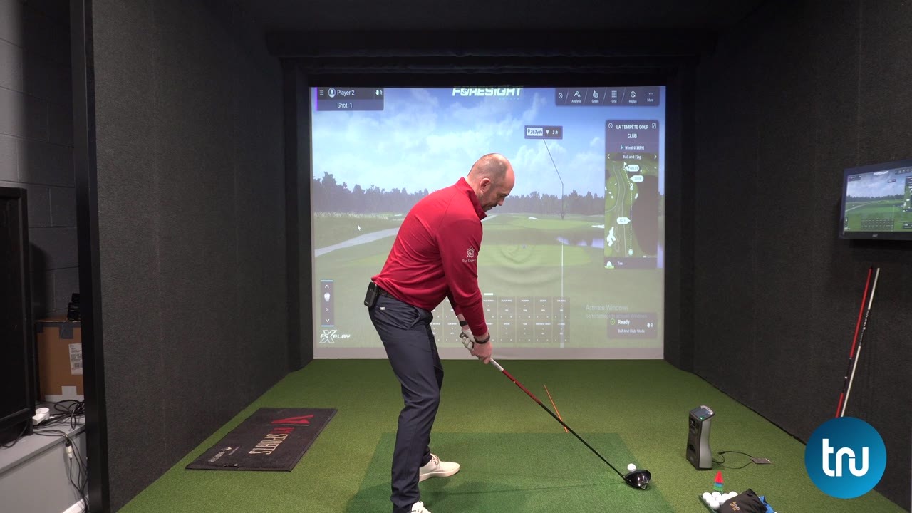 How changing shoulder position helps golfers hit up on the driver