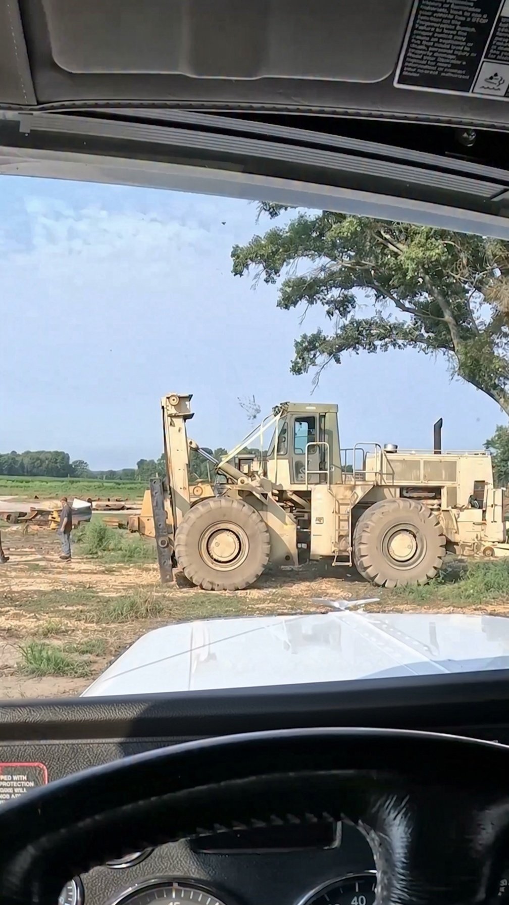 Moving a massive military loader