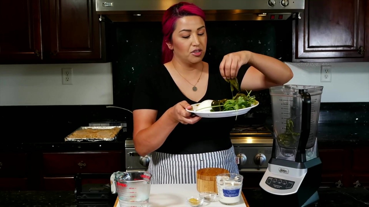 Stephanie makes Mexican green spaghetti with crispy chicken cutlet