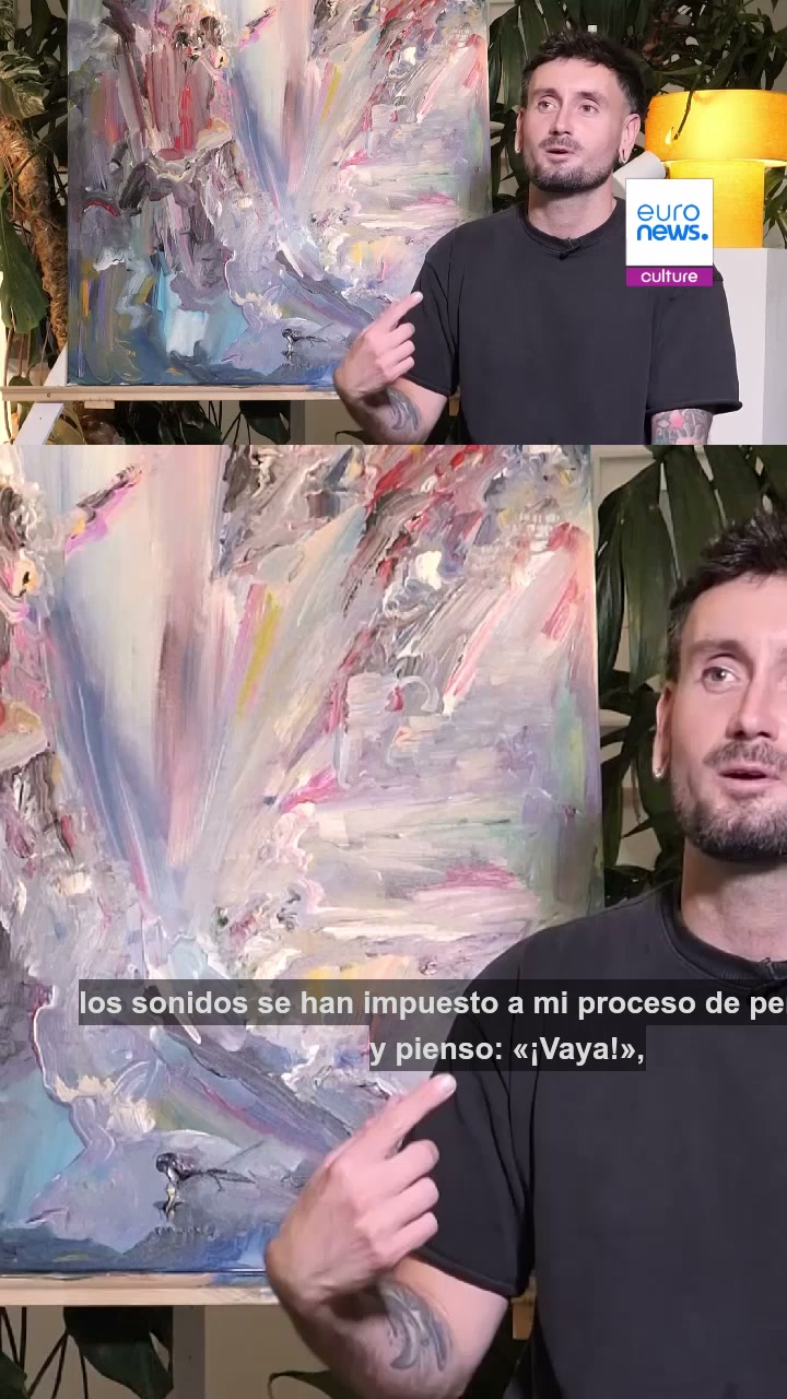 La música toma forma y color: un artista británico pinta lo que oye