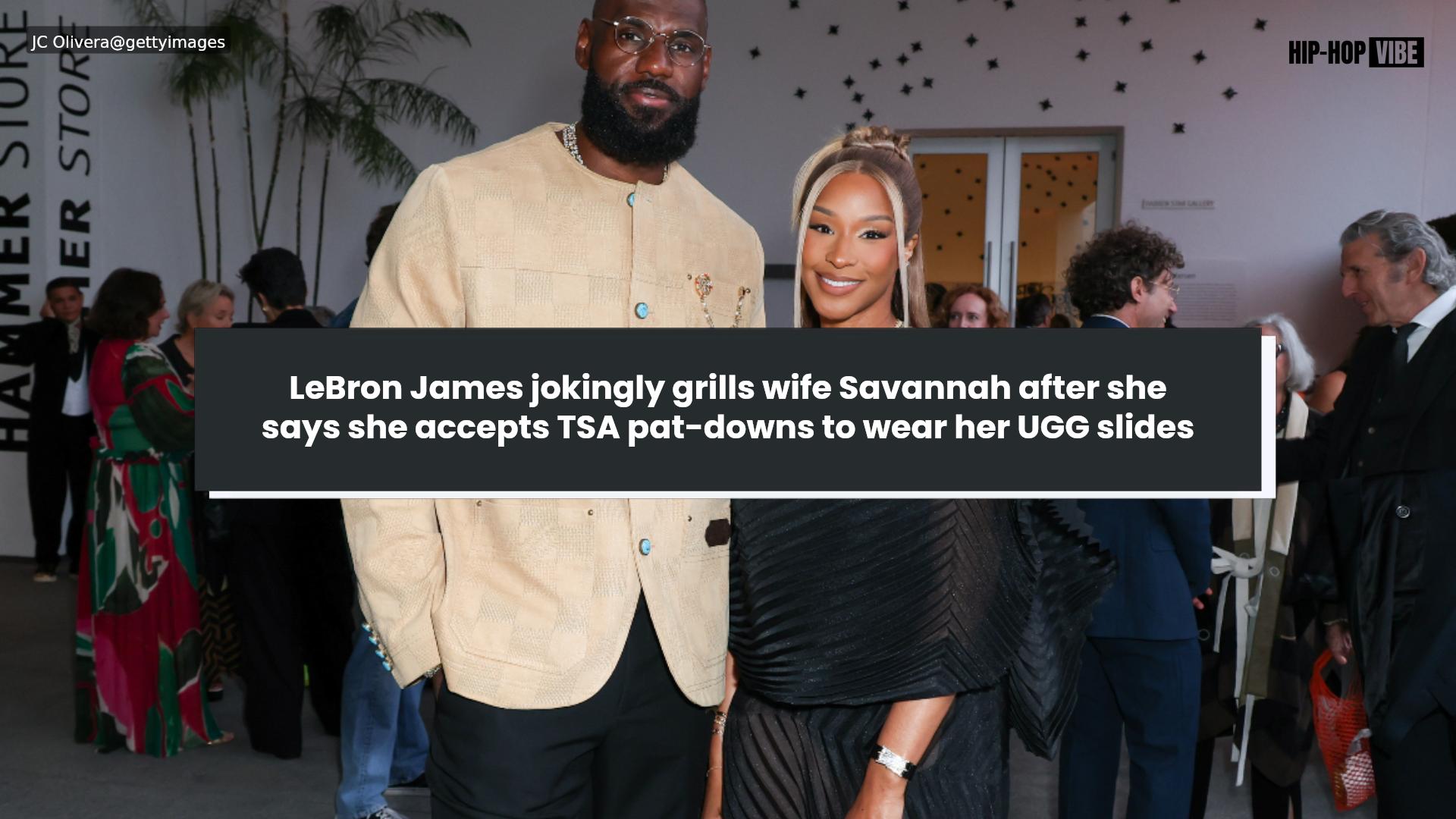 LeBron James jokingly grills wife Savannah after she says she accepts ...