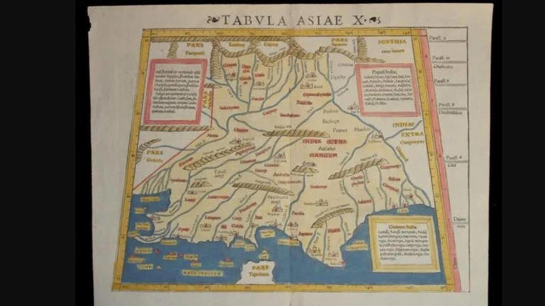 In 1816, a London mapmaker created a giant map of India; it sold for Rs ...