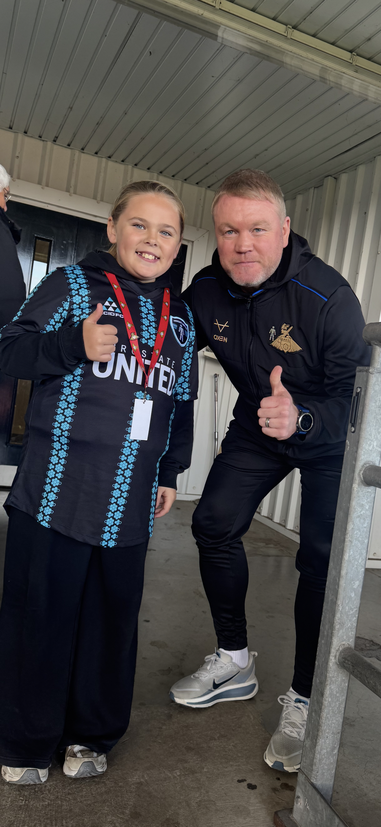 Young Leeds United fan takes on Prostate United challenge for her grandad