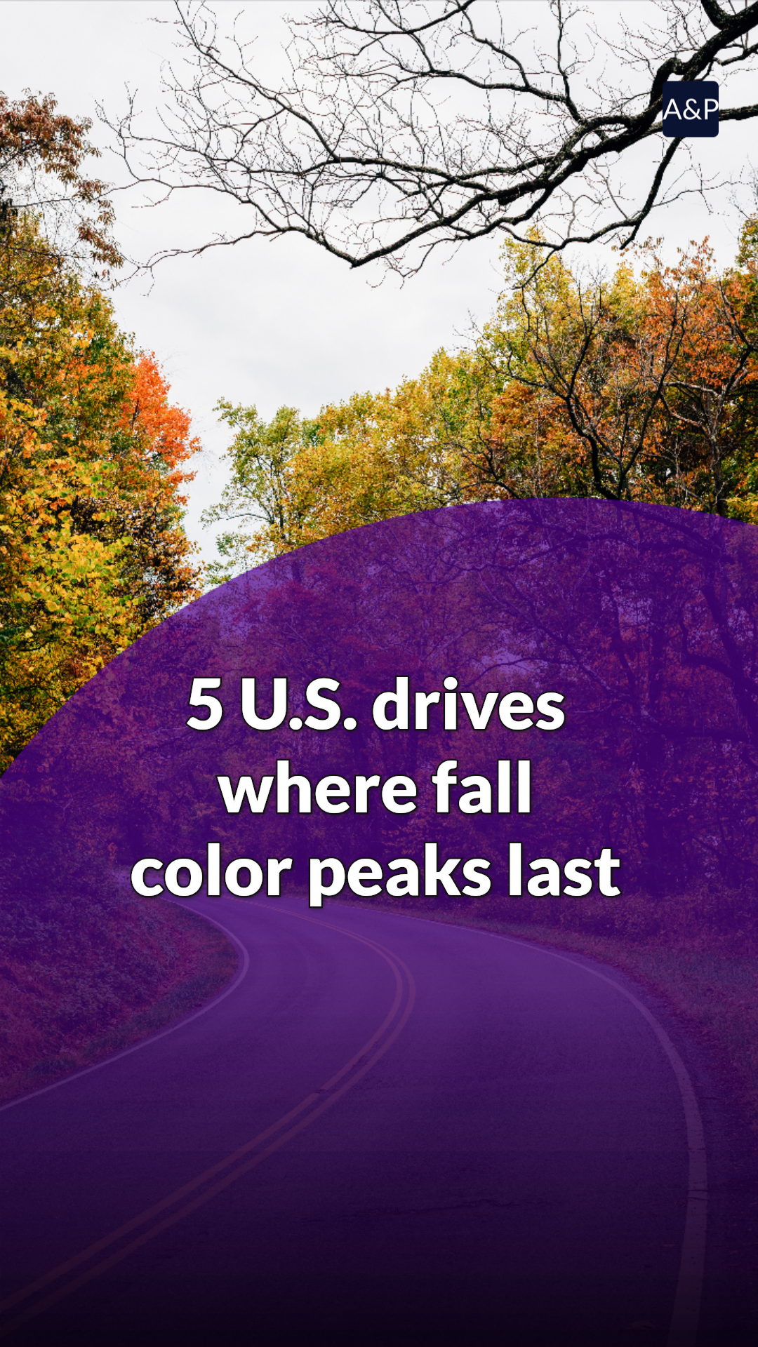 5 US drives where fall color peaks last