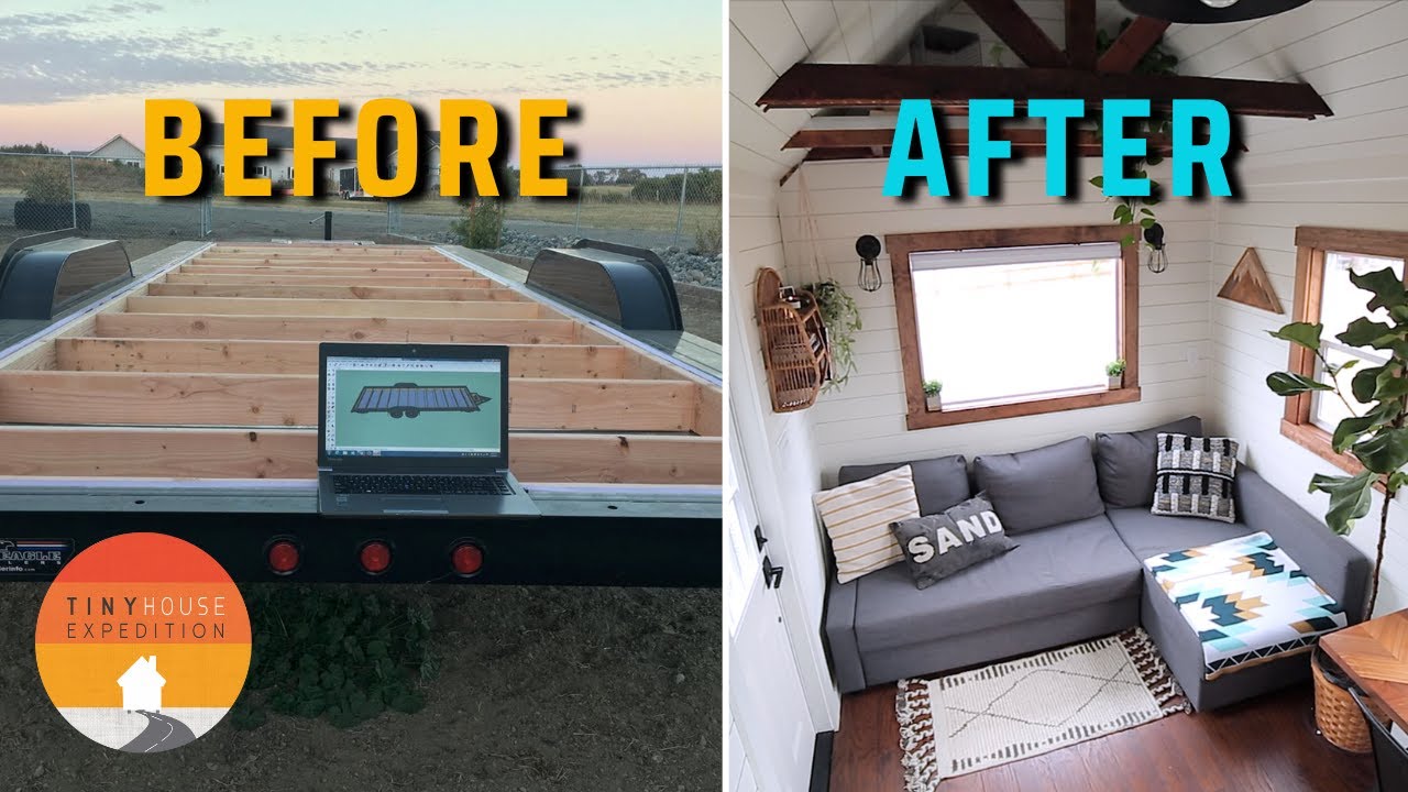 I built a 24 ft farmhouse tiny house 🏡