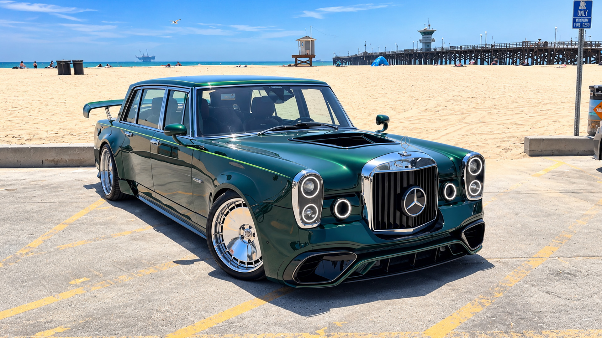 S-Klub LA 600 blends vintage styling with modern Mercedes power
