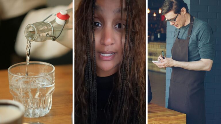 New York woman visits restaurant. Server asks if she wants still or ...