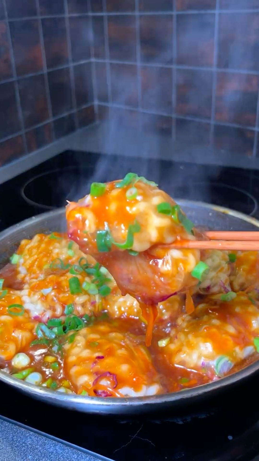 Crispy rice paper dumplings with savory vegan filling