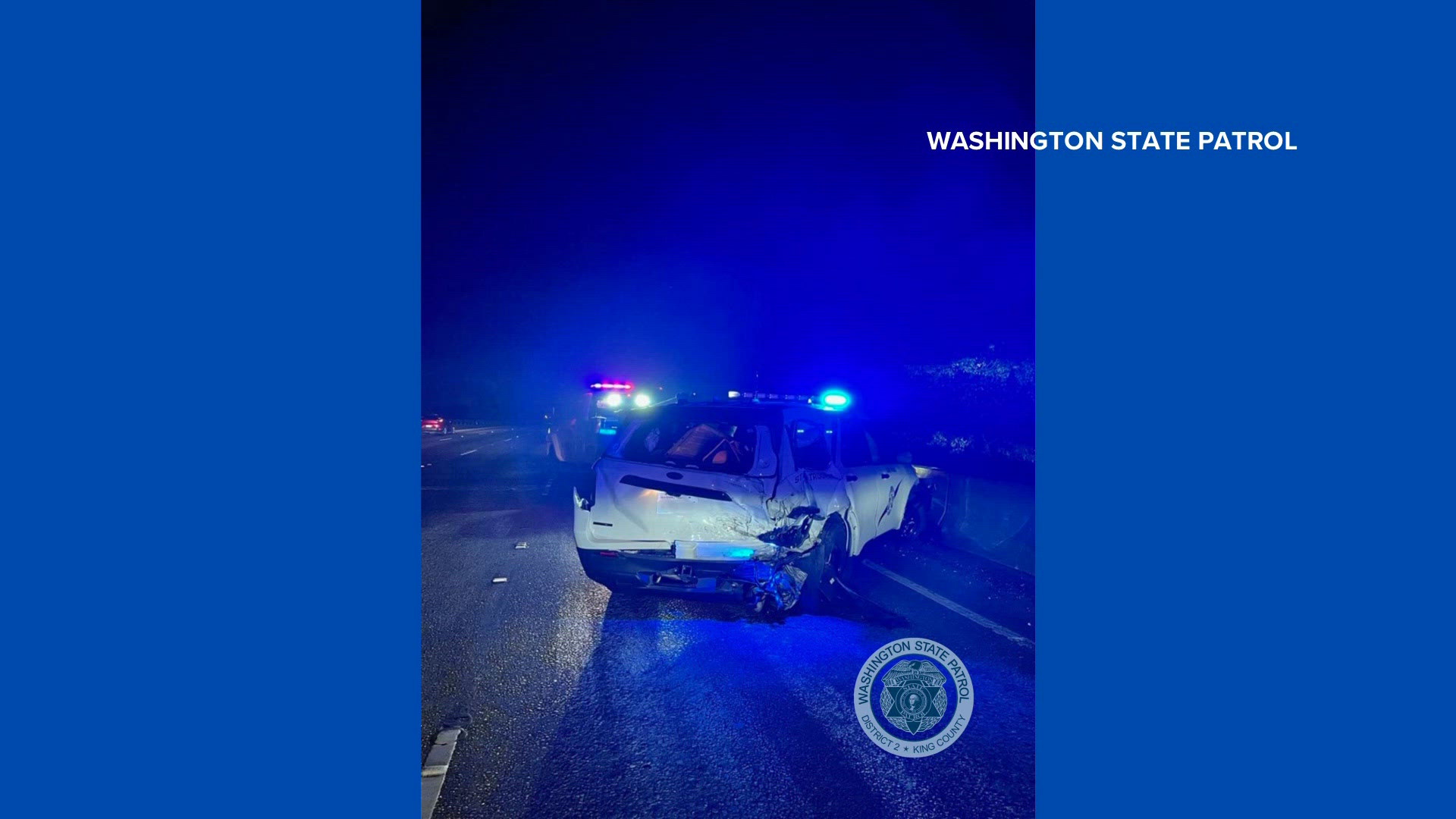 Breaking: WSP trooper hit on I-5 in Federal Way