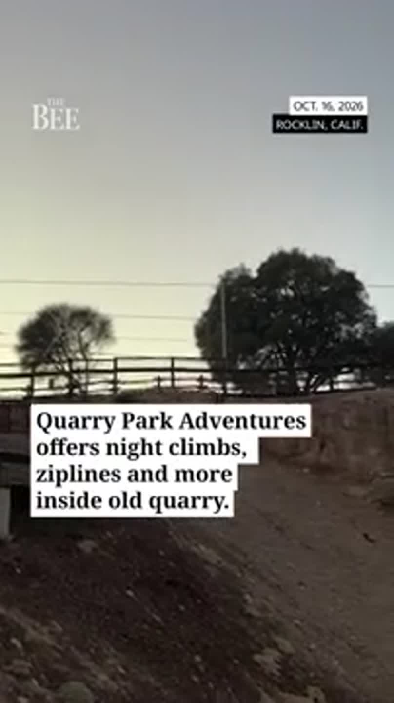 Quarry Park Adventures offers night climbs. Here's what they're like
