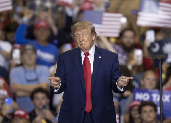 Trump wraps up speech in support of Darline Graham at Upstate rally