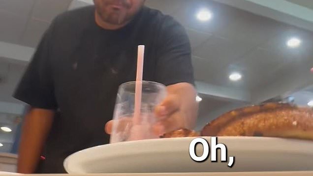 Homeless man nabs quick sip of stranger's smoothie