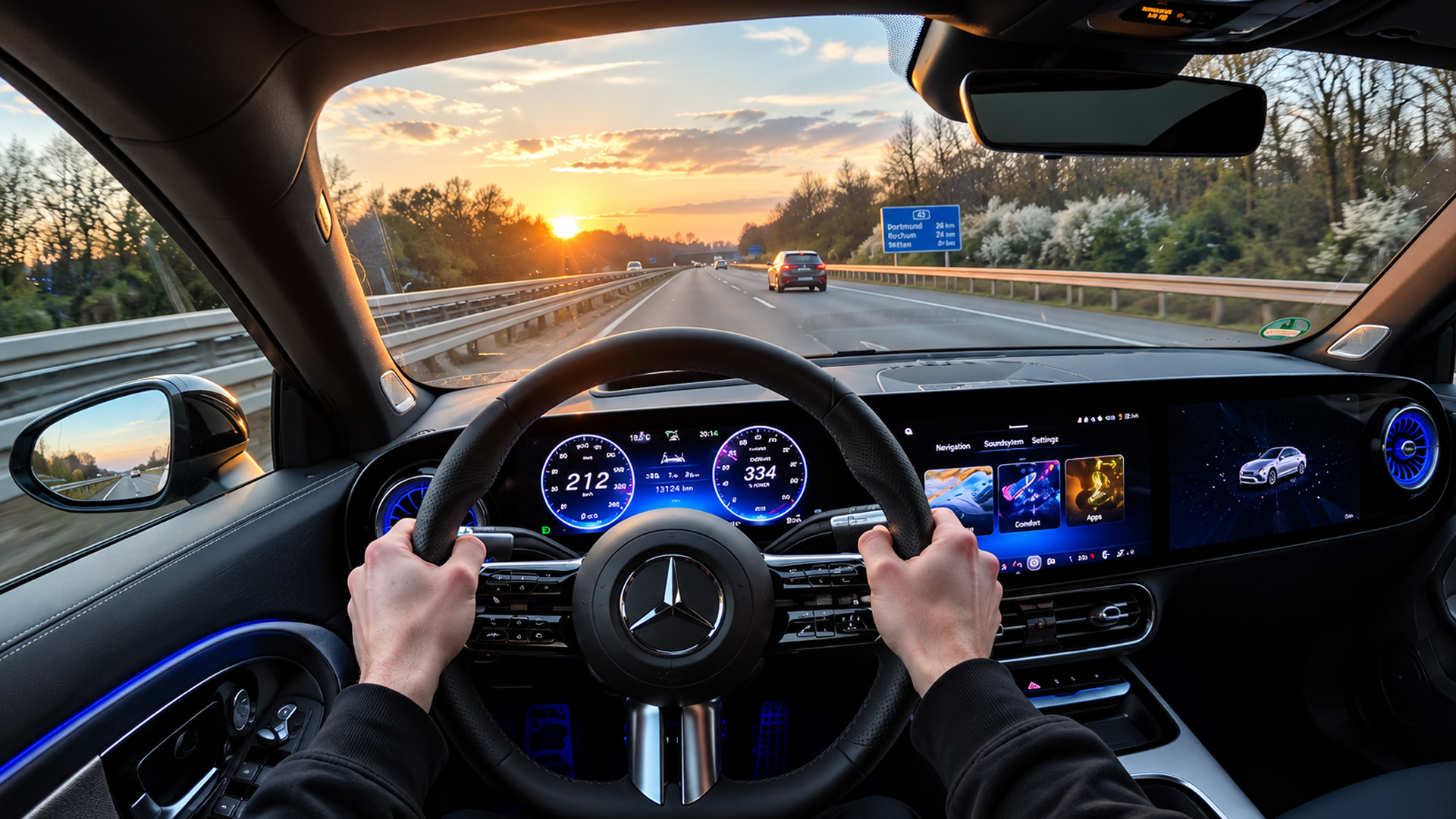 Mercedes CLA shows its high speed Autobahn performance