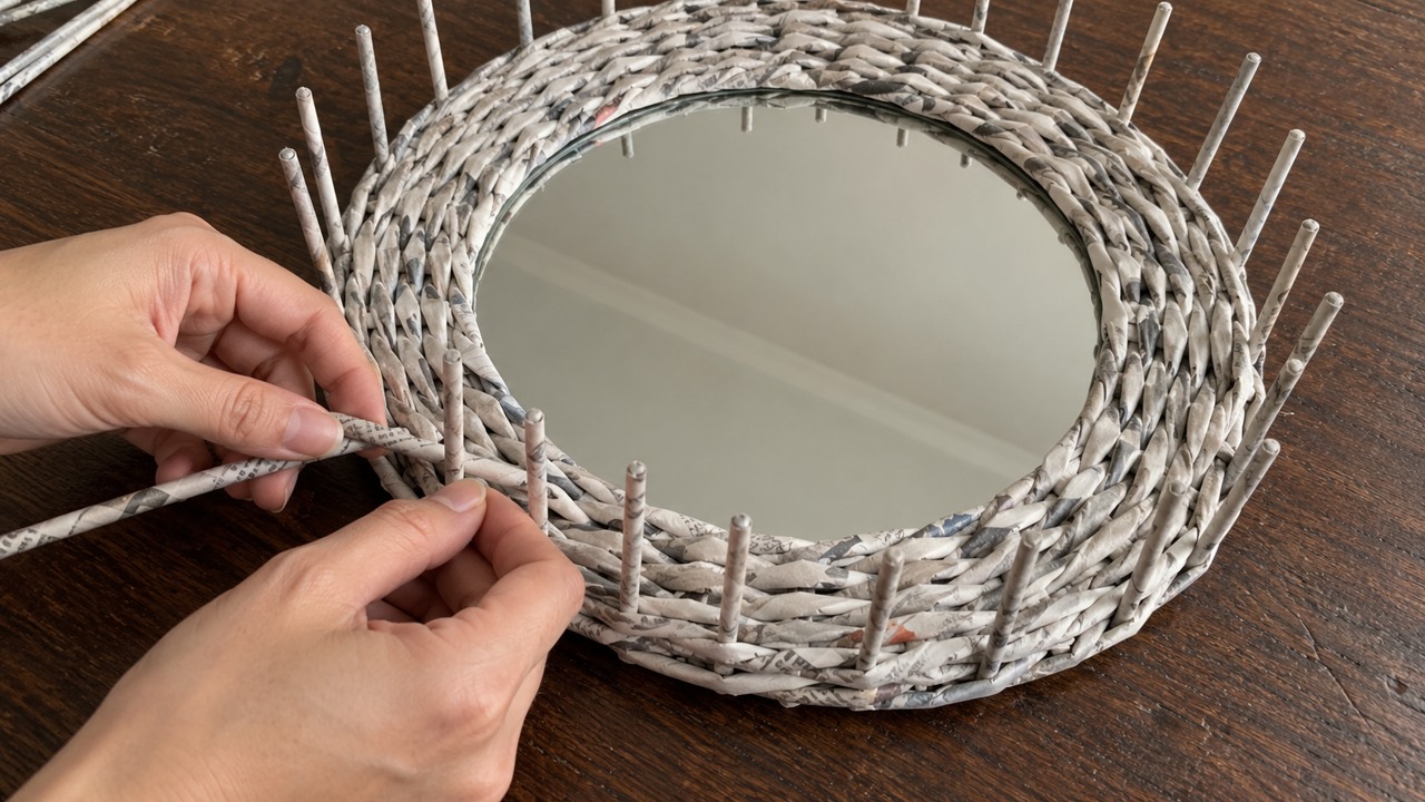 How to turn an old newspaper into a frame